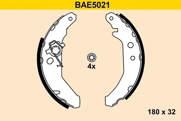 Bremsbackensatz BARUM BAE5021