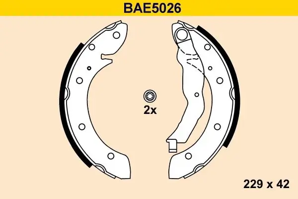 Bremsbackensatz BARUM BAE5026