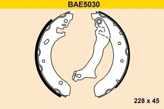 Bremsbackensatz BARUM BAE5030 Bild Bremsbackensatz BARUM BAE5030