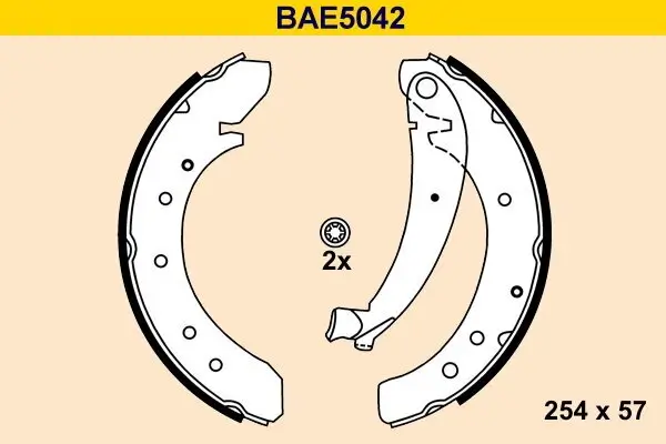 Bremsbackensatz BARUM BAE5042