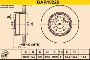 Bremsscheibe BARUM BAR10226