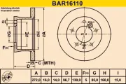 Bremsscheibe BARUM BAR16110