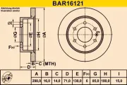 Bremsscheibe BARUM BAR16121