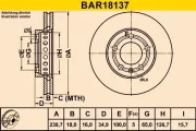Bremsscheibe Vorderachse BARUM BAR18137