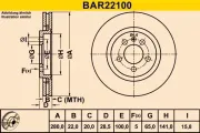 Bremsscheibe BARUM BAR22100