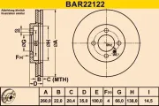 Bremsscheibe BARUM BAR22122