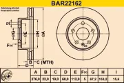 Bremsscheibe BARUM BAR22162