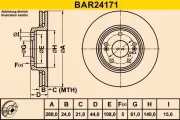 Bremsscheibe BARUM BAR24171