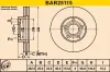 Bremsscheibe Vorderachse BARUM BAR25115