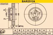 Bremsscheibe BARUM BAR25124