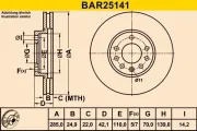 Bremsscheibe BARUM BAR25141