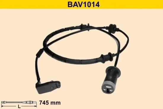 Warnkontakt, Bremsbelagverschleiß BARUM BAV1014 Bild Warnkontakt, Bremsbelagverschleiß BARUM BAV1014