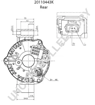 Generator 12 V BOM-Prestolite 20110443K Bild Generator 12 V BOM-Prestolite 20110443K