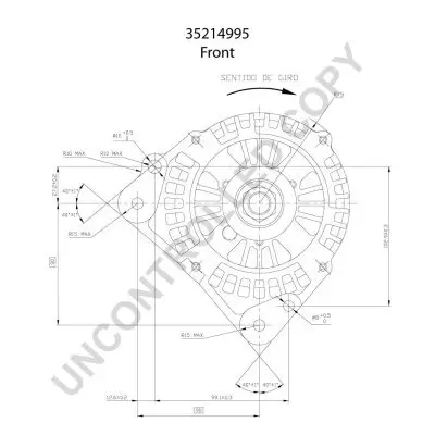 Generator 12 V BOM-Prestolite 35214995 Bild Generator 12 V BOM-Prestolite 35214995