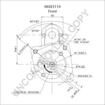 Starter 12 V 1,4 kW BOM-Prestolite 66925114 Bild Starter 12 V 1,4 kW BOM-Prestolite 66925114