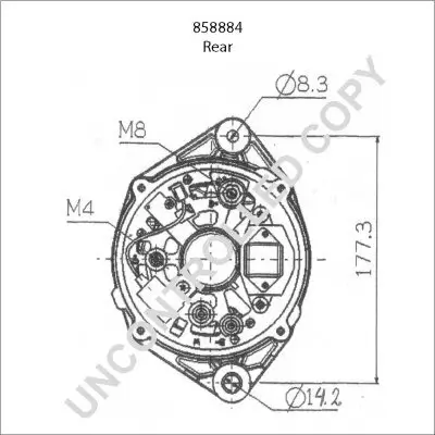 Generator 24 V BOM-Prestolite 858884 Bild Generator 24 V BOM-Prestolite 858884