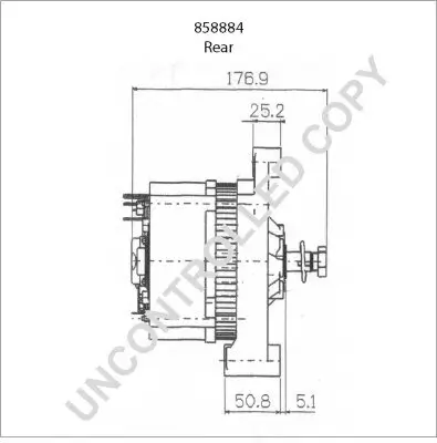 Generator 24 V BOM-Prestolite 858884 Bild Generator 24 V BOM-Prestolite 858884