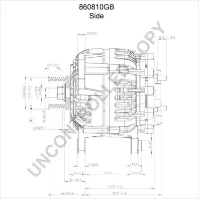 Generator 24 V BOM-Prestolite 860810GB Bild Generator 24 V BOM-Prestolite 860810GB