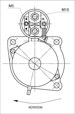 Starter 24 V 4 kW BOM-Prestolite 861039 Bild Starter 24 V 4 kW BOM-Prestolite 861039