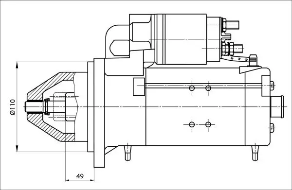 Starter 24 V 4 kW BOM-Prestolite 861040 Bild Starter 24 V 4 kW BOM-Prestolite 861040