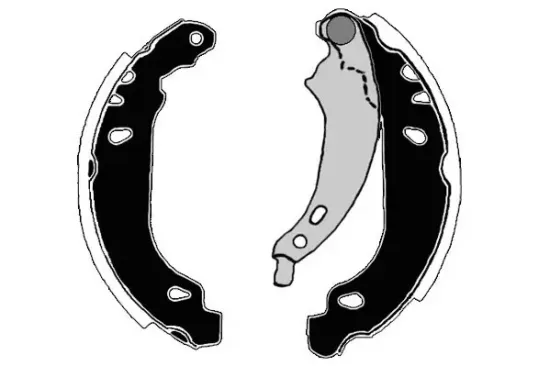 Bremsbackensatz Hinterachse RAICAM RA27600 Bild Bremsbackensatz Hinterachse RAICAM RA27600