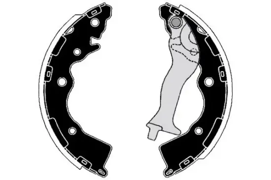 Bremsbackensatz Hinterachse RAICAM RA29450 Bild Bremsbackensatz Hinterachse RAICAM RA29450