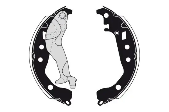 Bremsbackensatz Hinterachse RAICAM RA31080 Bild Bremsbackensatz Hinterachse RAICAM RA31080