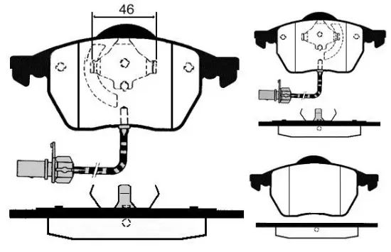 Bremsbelagsatz, Scheibenbremse Vorderachse RAICAM RA.0429.2 Bild Bremsbelagsatz, Scheibenbremse Vorderachse RAICAM RA.0429.2