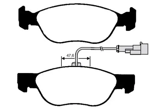 Bremsbelagsatz, Scheibenbremse Vorderachse RAICAM RA.0614.0 Bild Bremsbelagsatz, Scheibenbremse Vorderachse RAICAM RA.0614.0