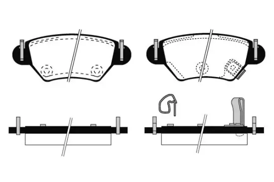 Bremsbelagsatz, Scheibenbremse Hinterachse RAICAM RA.0665.0 Bild Bremsbelagsatz, Scheibenbremse Hinterachse RAICAM RA.0665.0