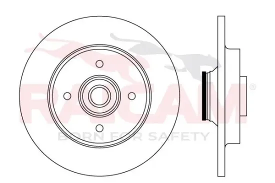 Bremsscheibe Hinterachse RAICAM RD01552 Bild Bremsscheibe Hinterachse RAICAM RD01552