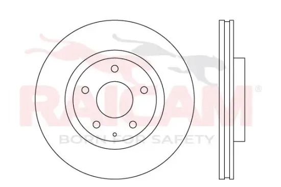 Bremsscheibe Vorderachse RAICAM RD01616 Bild Bremsscheibe Vorderachse RAICAM RD01616