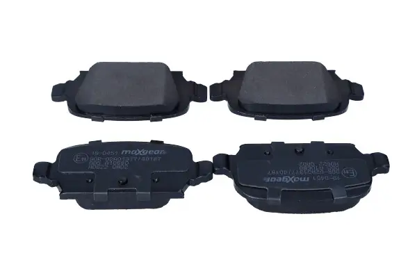 Bremsbelagsatz, Scheibenbremse Hinterachse MAXGEAR 19-0451