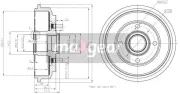 Bremstrommel MAXGEAR 19-2316