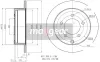 Bremsscheibe Hinterachse MAXGEAR 19-2389 Bild Bremsscheibe Hinterachse MAXGEAR 19-2389