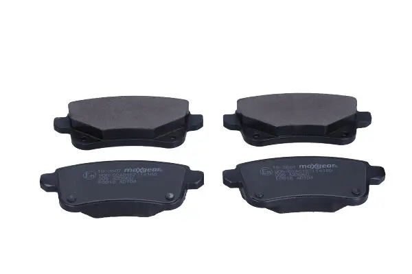 Bremsbelagsatz, Scheibenbremse Hinterachse MAXGEAR 19-3607