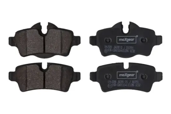 Bremsbelagsatz, Scheibenbremse Hinterachse MAXGEAR 19-2891 Bild Bremsbelagsatz, Scheibenbremse Hinterachse MAXGEAR 19-2891