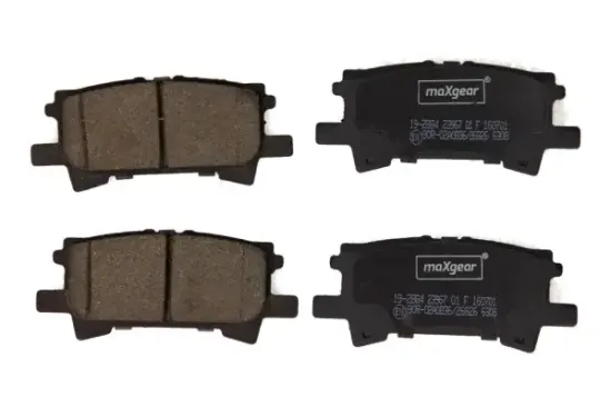 Bremsbelagsatz, Scheibenbremse Hinterachse MAXGEAR 19-2884 Bild Bremsbelagsatz, Scheibenbremse Hinterachse MAXGEAR 19-2884