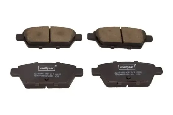 Bremsbelagsatz, Scheibenbremse Hinterachse MAXGEAR 19-2992 Bild Bremsbelagsatz, Scheibenbremse Hinterachse MAXGEAR 19-2992