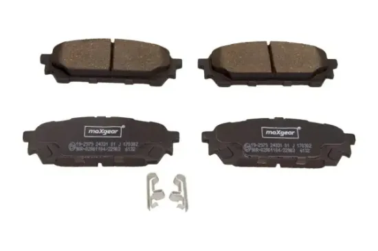 Bremsbelagsatz, Scheibenbremse Hinterachse MAXGEAR 19-2979 Bild Bremsbelagsatz, Scheibenbremse Hinterachse MAXGEAR 19-2979