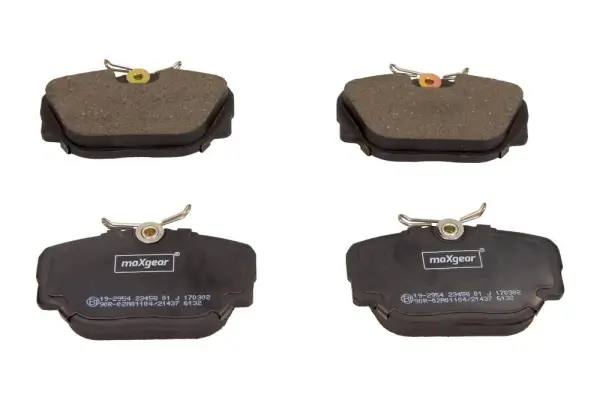 Bremsbelagsatz, Scheibenbremse Hinterachse MAXGEAR 19-2954