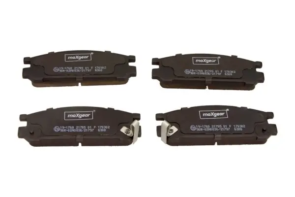 Bremsbelagsatz, Scheibenbremse Hinterachse MAXGEAR 19-1768
