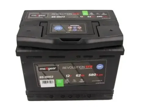 Starterbatterie 12 V 62 Ah MAXGEAR 85-0002 Bild Starterbatterie 12 V 62 Ah MAXGEAR 85-0002