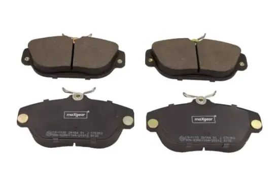 Bremsbelagsatz, Scheibenbremse Vorderachse MAXGEAR 19-1115 Bild Bremsbelagsatz, Scheibenbremse Vorderachse MAXGEAR 19-1115