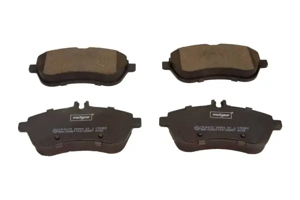 Bremsbelagsatz, Scheibenbremse Vorderachse MAXGEAR 19-0615