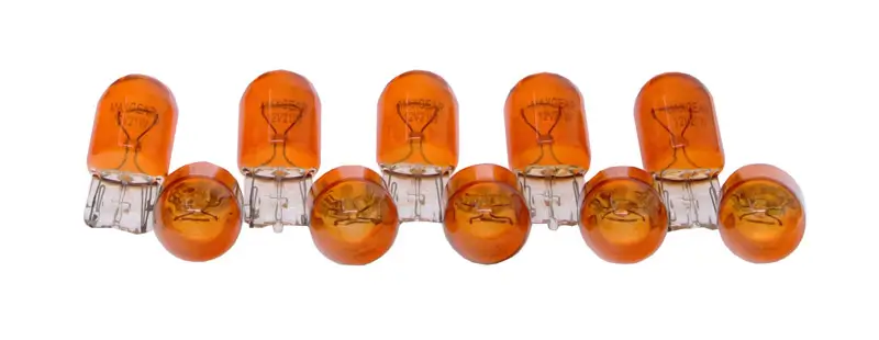 Glühlampe, Blinkleuchte 12 V 21 W WY21W Glassockellampe MAXGEAR 78-0047SET