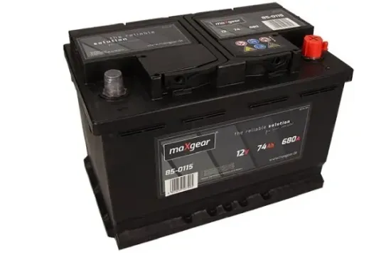 Starterbatterie 12 V 74 Ah MAXGEAR 574104068 D722 Bild Starterbatterie 12 V 74 Ah MAXGEAR 574104068 D722