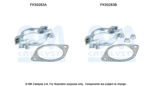 Montagesatz, Abgasrohr BM CATALYSTS FK50283