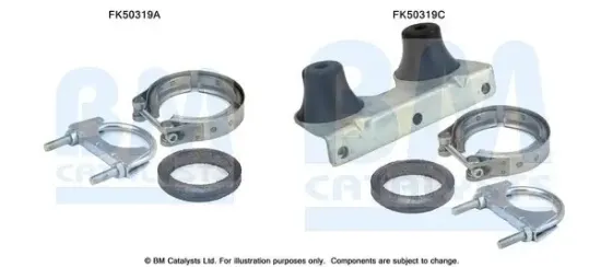 Montagesatz, Abgasrohr BM CATALYSTS FK50319 Bild Montagesatz, Abgasrohr BM CATALYSTS FK50319