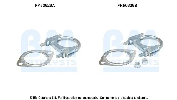 Montagesatz, Abgasrohr BM CATALYSTS FK50626